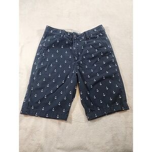 Abercrombie Fitch Kids Navy‎ Bermuda Shorts w/anchors Size 15/16
